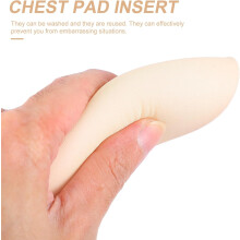 Yoga Chest Pads Bra Inserts, Breathable Thickened Oval Sponge Sports Padding