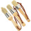 3pcs Beech Wood Handle Bristle Paintbrush Set, Multi-Function Household Art Brushes 1
