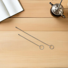 Uncinetto per anelli, strumento per cucire, 2 pezzi, robusto metallo, accessori per maglieria