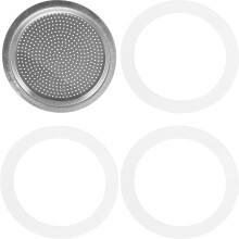 Silikondichtung für Kaffeekanne, Espressomaschine, 9 Tassen, aus Silikon, einfach zu montieren, robuster Ersatz