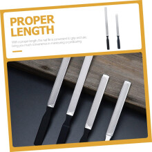 Lot de 2 limes à ongles en acier inoxydable, outils de manucure, limes à ongles à grain fin, portables