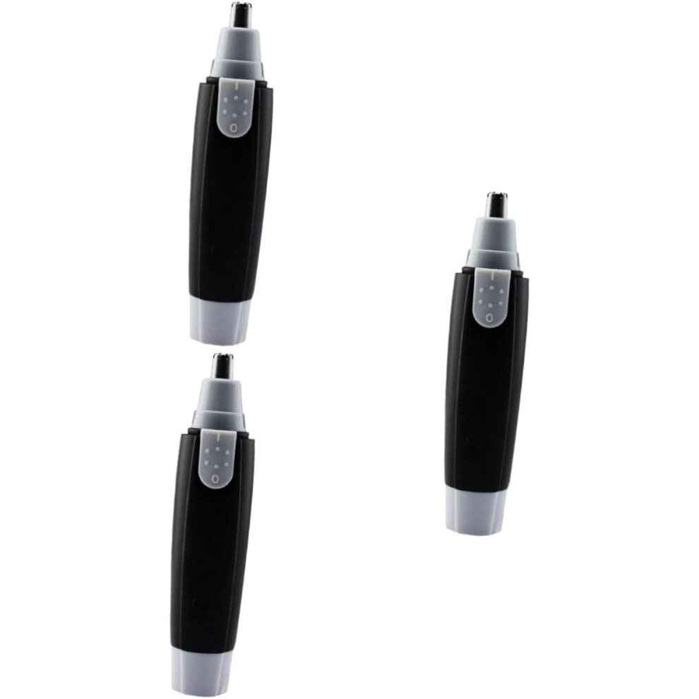 Hkhbjs 3Pcs Men's Electric Nasal Hair Trimmer Battery Operated Nose Hair Cutter For Removal