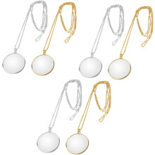 Lot de 6 loupes de lecture portables avec chaînette, outil de grossissement délicat