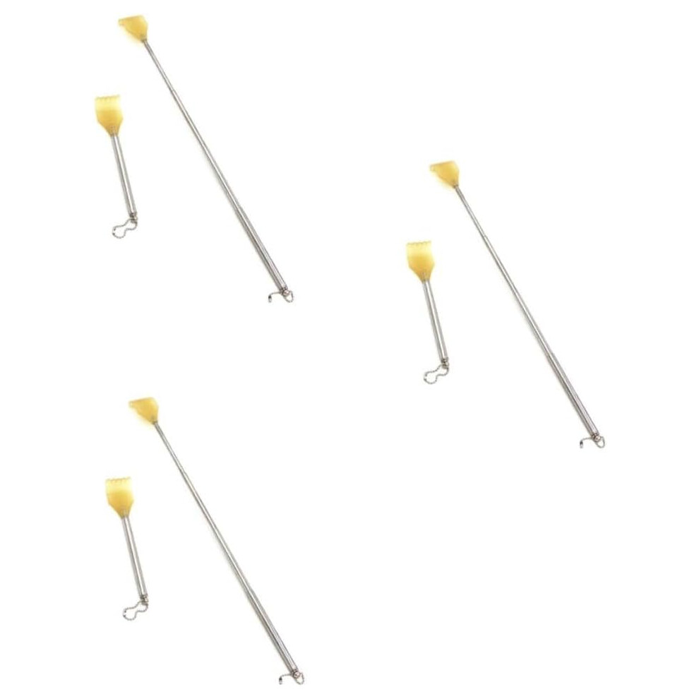 Hkhbjs 6Pcs Telescopic Claw Back Scratchers Extendable Metal For Itching Relief Mild Massage Outdoor