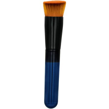 3 brochas planas angulares para base de maquillaje, con cerdas de alta densidad para difuminar maquillaje líquido y aplicar cosméticos en el rostro.