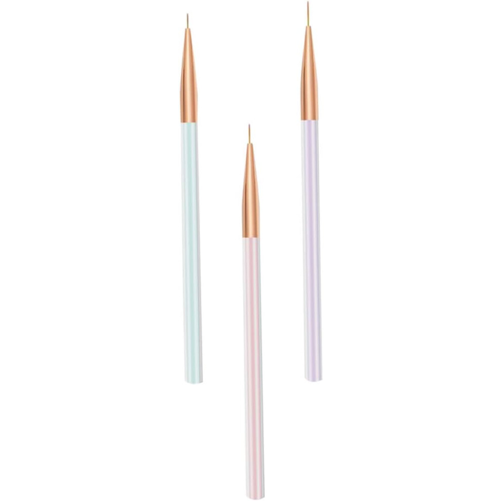 Hkhbjs 3Pcs Nail Art Pen Manicure Painting Tools Diy Painting Pen For Home Salon Use Nail Art Brushes For Supplies
