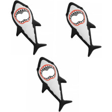 3er-Set Haifisch-Öffner, elektrischer Weinöffner, Flaschenöffner aus Edelstahl, Kühlschrankmagnete, lustige Bierflaschen