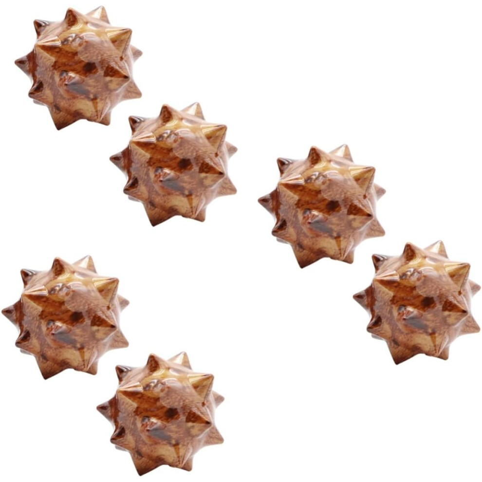 Hkhbjs Brown 3Pcs Manual Massage Ball Roller For Pain Relief Sore Muscle Therapy Tool