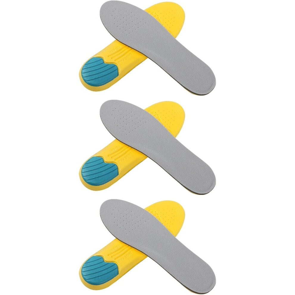 Hkhbjs 3Pairs Thickened Heel Pads For Sport Shoes Absorption Insoles Breathable Cushioning