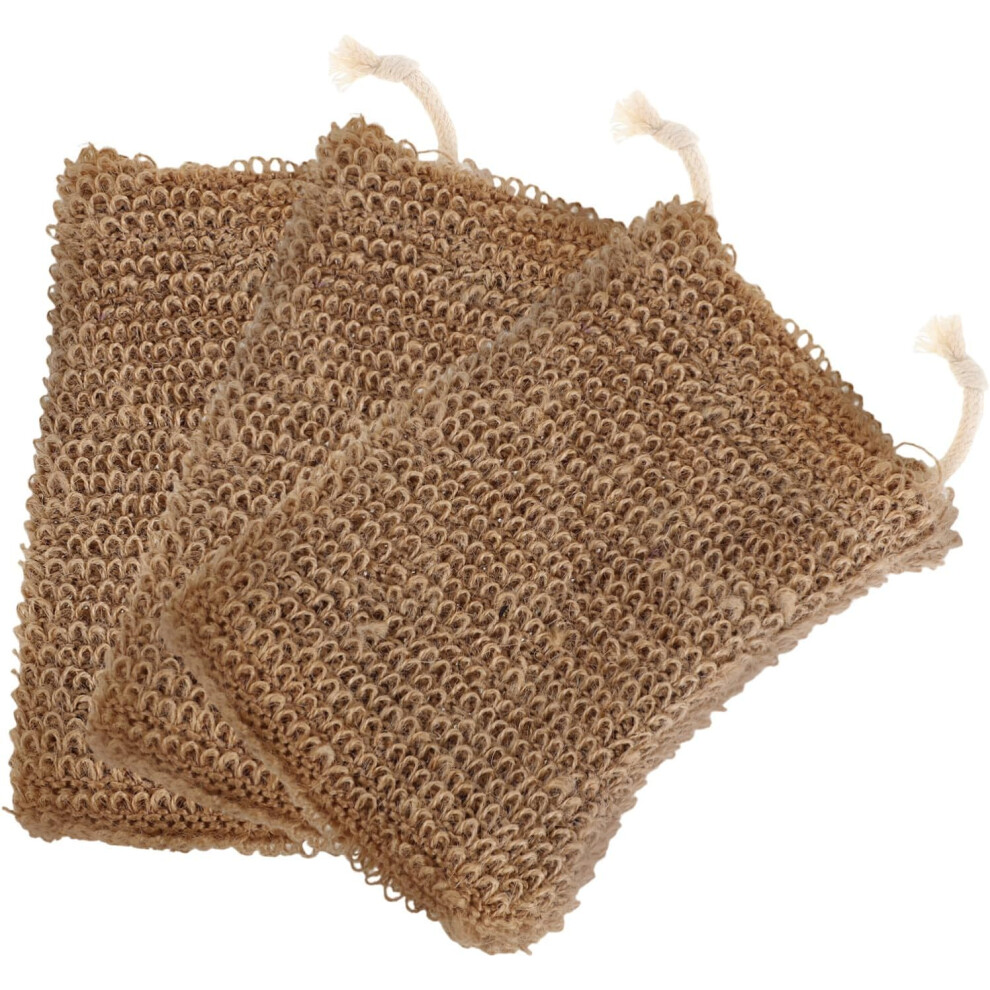 Hkhbjs 3Pcs Jute Soap Bag Mesh Holder Toiletry Bag Strainer Shower Pouches Saver