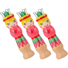 Kit de 3 outils en bois pour débutants en tricot, idéal pour réaliser des projets créatifs en famille.