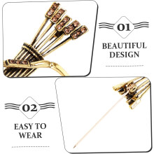 2pcs Baroque Style Brooch Small Decorative Pins for Men and Women Durable Elegant Vintage Metal Accessories