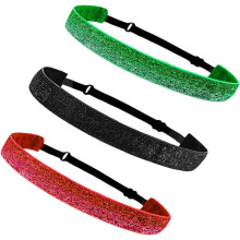 3er-Pack Yoga-Stirnbänder für Damen und Mädchen, rutschfest, atmungsaktiv und elastisch