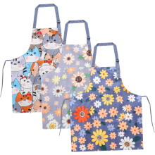 3er-Set Küchenschürzen mit Trageschürzen und Taschen für Damen und Herren zum Kochen, Backen, Gärtnern und Grillen