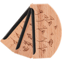 3-teiliges Fusselentferner-Set mit Holzgriff und Stoffschaber für Kleidung