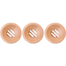 Seifenschalen-Set aus Bambus, 3-teilig, leichtes Synthetikmaterial, für Dusche, WC und Badezimmer