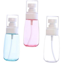 3 leere Sprühflaschen mit Druckpumpe, PETG-Sonnenschutzspray, tragbares Reisezubehör, nachfüllbar