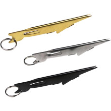 3-teiliges Knotenbindewerkzeug für Fliegenfischerschnur und Angelhaken, Material: Kohlenstoffstahl, einfache Handhabung
