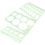 3 st geometriska ritschabloner set 45 ellipsmall plastlinjaler 1