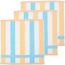 3er-Pack Baumwollwaschlappen, super saugfähig, weich, blauer Baumwollstoff, praktische Gesichtstücher