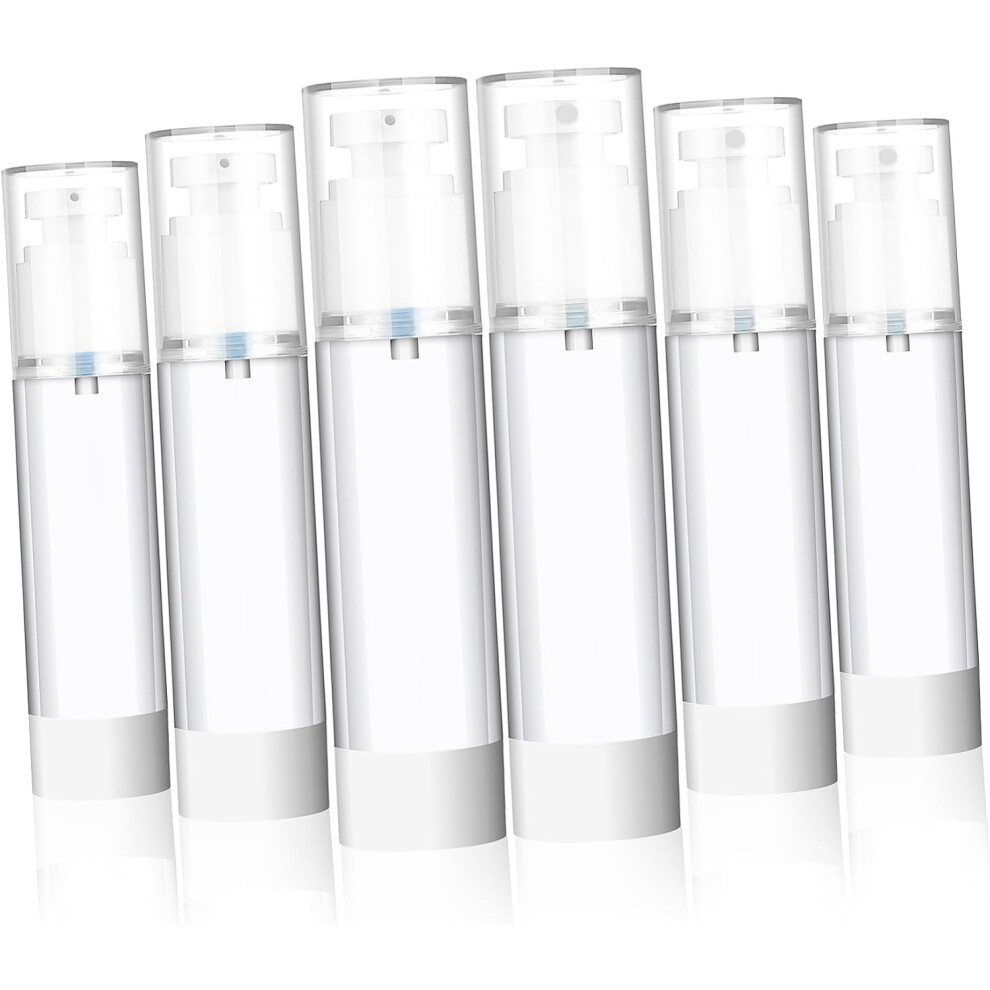 Hkhbjs 6Pcs Travel Bottles Refillable Leak Pump Bottles Toiletry Cosmetic Containers Handwash Refill