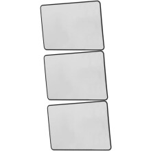 3 stuks slanke, draagbare PVC-boekpagina-vergrootglazen voor lezen, lichtgewicht vergrootvellen