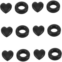 6 Paar schwarze, rutschfeste Silikon-Brillenbügelaufsätze und Bügelendenkappen für Kinder