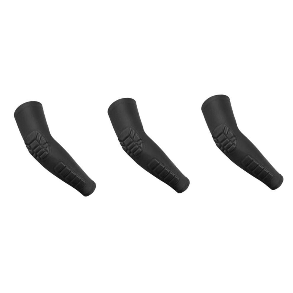 Hkhbjs 3Pcs Sports Compression Protective Elbow Cover Sleeve Elastic Forearm Guard Elbow Strap