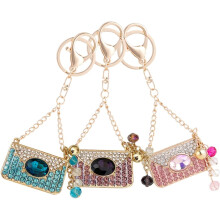 3er-Set Kristall-Strass-Schlüsselanhänger, stylische Schlüsselanhänger in Taschenform, Accessoires