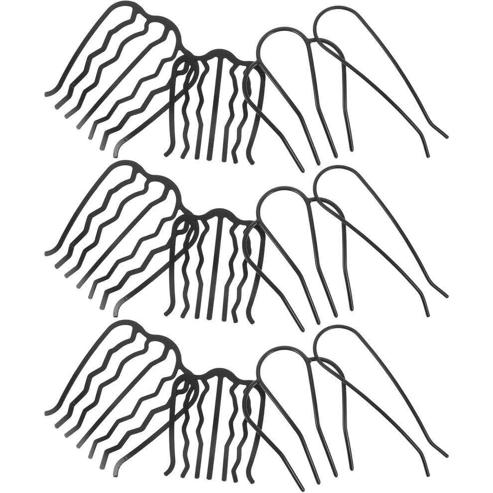 Hkhbjs Unisex 12Pcs Metal Hair Accessory Hair Fork Clip Pick Comb French Twist Accessories For Updo Bun Teasing Comb Included