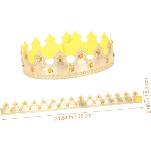 2 corone reali per eleganti corone di compleanno, splendide e comode da indossare per feste e cosplay. 1