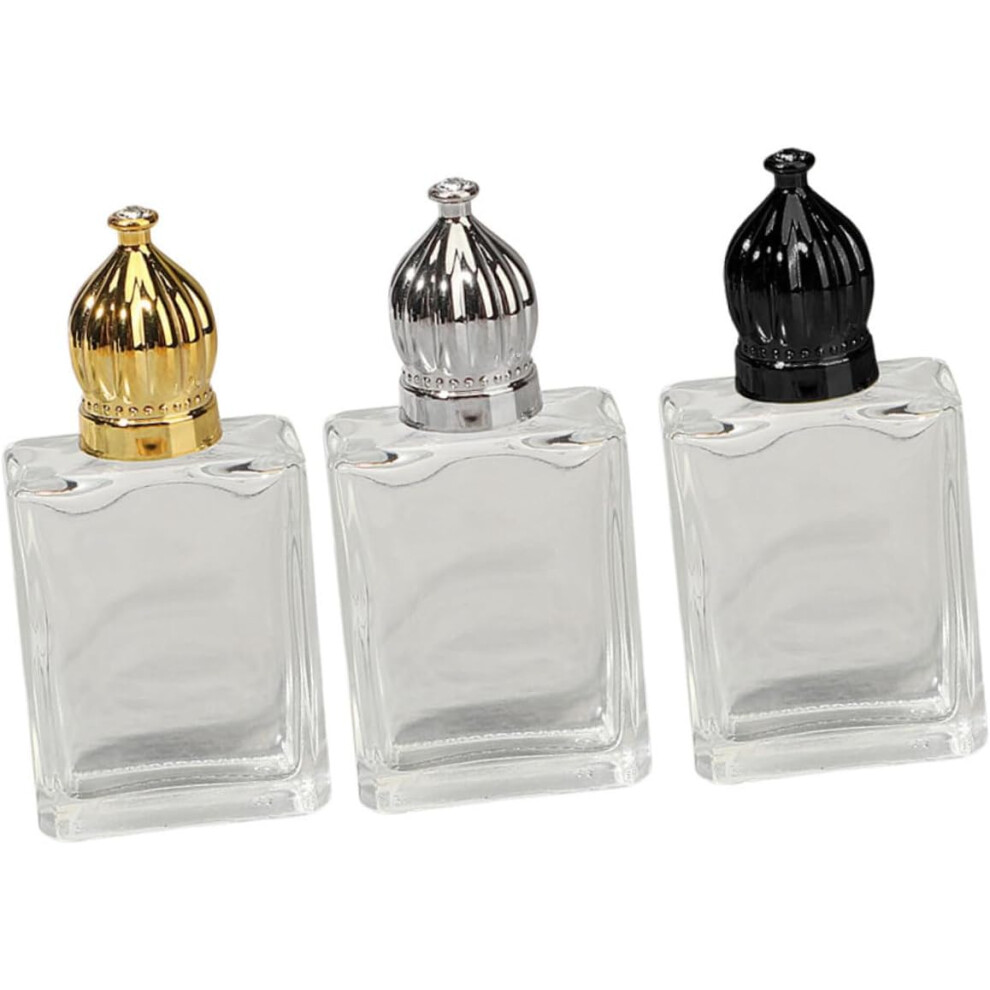 Hkhbjs 3Pcs Essential Oil Sample Bottles Glass Perfume Bottles Refillable For Travel Storage