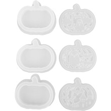 3er-Set Halloween-Kürbisformen, Silikonformen, Kürbisform, Epoxidharz-Gießzubehör