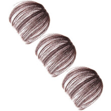 3-teiliges Set natürlicher Ponyfrisuren für Mädchen, künstliche Perücken, Haaraccessoires für Damen, Cosplay, Halloween-Kostüme