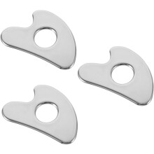 3 pezzi Strumento per massaggio Guasha a forma di cuore in acciaio inossidabile per viso e occhi, massaggiatore facciale in metallo riutilizzabile