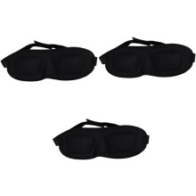 3er-Pack bequeme Schlaf-Augenmasken mit konturiertem Design