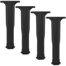 Verstelbare bedframe steunpoten (4 stuks) met T-vormig ontwerp, gemaakt van robuust PP-materiaal. Vervangende bedframe onderdelen.