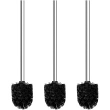 3-teiliges Set Toilettenbürsten mit Edelstahlgriffen, Badezimmerreinigungsbürsten
