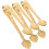 3 stk. ispinner i rustfritt stål med preget rosemønster, elegant design, ergonomisk håndtering. 1
