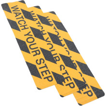 3pcs Non-Slip Floor Tape WATCH YOUR STEP Warning, 15cm x 60cm Adhesive Caution Decals