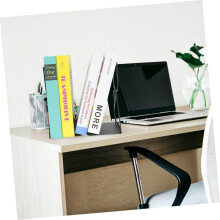 Serre-livres en métal travaillé, petit motif chat noir, porte-livres de lecture, supports de bureau épais pour dossiers suspendus
