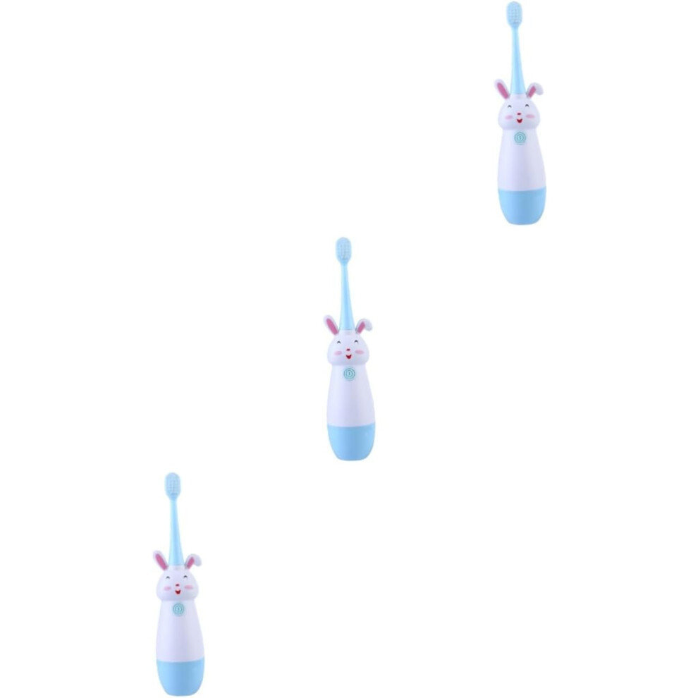 Hkhbjs 3Sets Cartoon Sonic Vibrates Electric Toothbrush For Boys And Girls Boy Girl's Toothbrush Soft Bristles