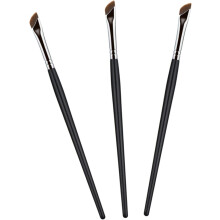 Lot de 3 pinceaux biseautés pour les sourcils et l'application du maquillage des yeux