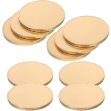 3pcs Brass Blank Engraving Coins for DIY Crafts, Metal Laser Engravable Coin Blanks Suitable