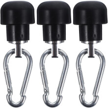 3er-Set Kabelstopper-Verbinder für Fitnessgeräte, Stahlseil-Rollensystem-Adapter