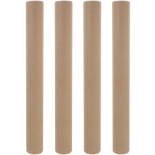 4 runde Versandhülsen aus Kraftpapier mit Kunststoff-Endkappen, 50 mm Innendurchmesser