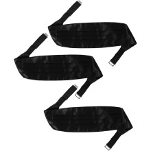 3-teiliger verstellbarer Kummerbund für Herren, formeller Satin-Tailband, Smokinggürtel, Hochzeitsgürtel, Herrenanzug-Accessoires