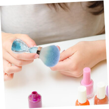 2 Stück weiche Nagelbürsten zur Reinigung, Staubentfernung und zum Auftragen von Acryl-Make-up