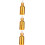 3pcs Electroplating Dropper Bottle Empty Refillable Essential Oil Dropper Bottle Container 1