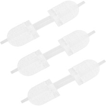 Lot de 3 dispositifs de fermeture d'urgence à point de fermeture éclair pour petites plaies, bandes de fermeture en tissu non tissé blanc